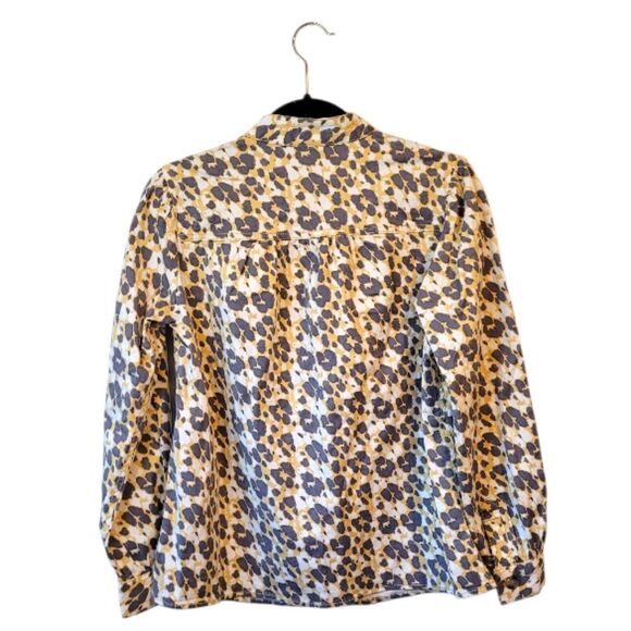 Cabi Women's Leopard Print Lyocell Button Up Shirt Size XS - Picture 2 of 8